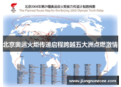 北京奥运火炬传递启程跨越五大洲点燃激情